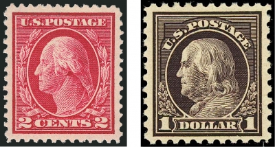 ETATS-UNIS : La série &quot;WASHINGTON-FRANKLIN&quot; (1908-1920)